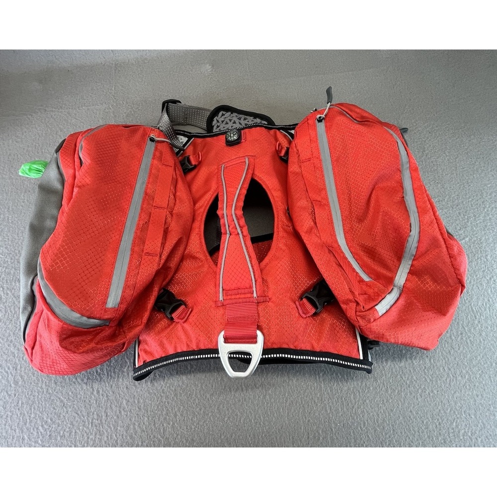 Arcadia Trail Ultimate Backpack Dog Harness Compass Reflective Saddlebags Hike L